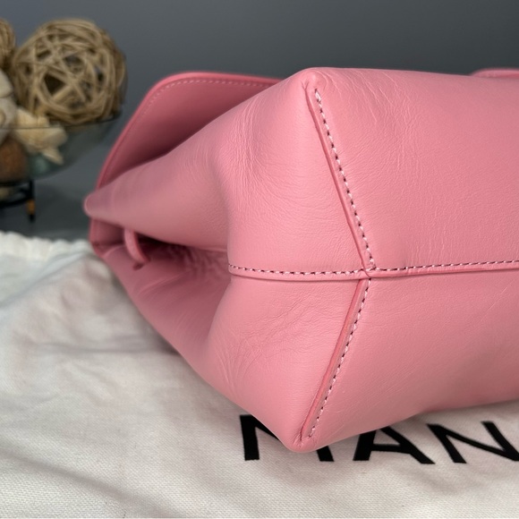 NWT- MANSUR GAVRIEL CALF LADY BAG — PEONY TOP HANDLE CROSSBODY - Picture 13 of 16